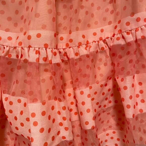 ANTHROPOLOGIE Corey Lynn
Calter Tulle Mini Skirt Orange Polka Dot XS
NWOT - Picture 6 of 9